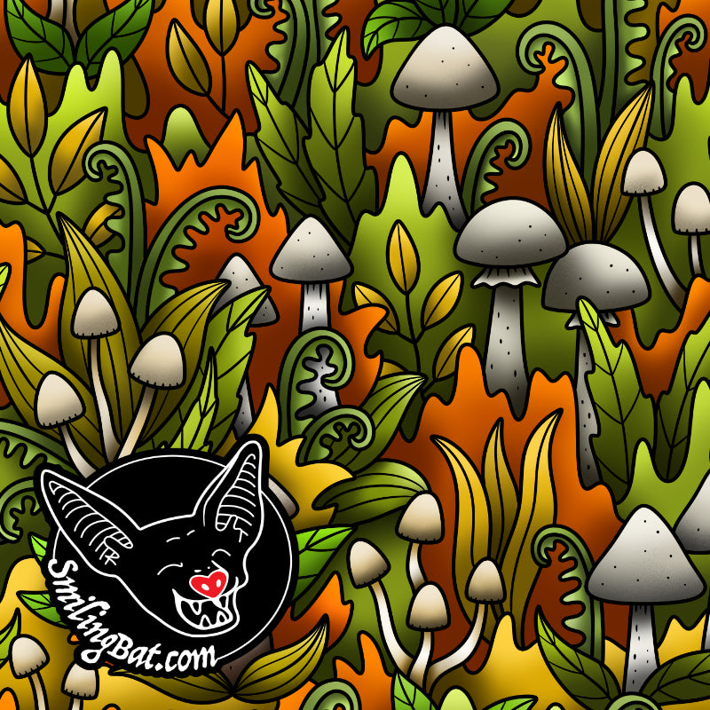 Shroom garden doodle