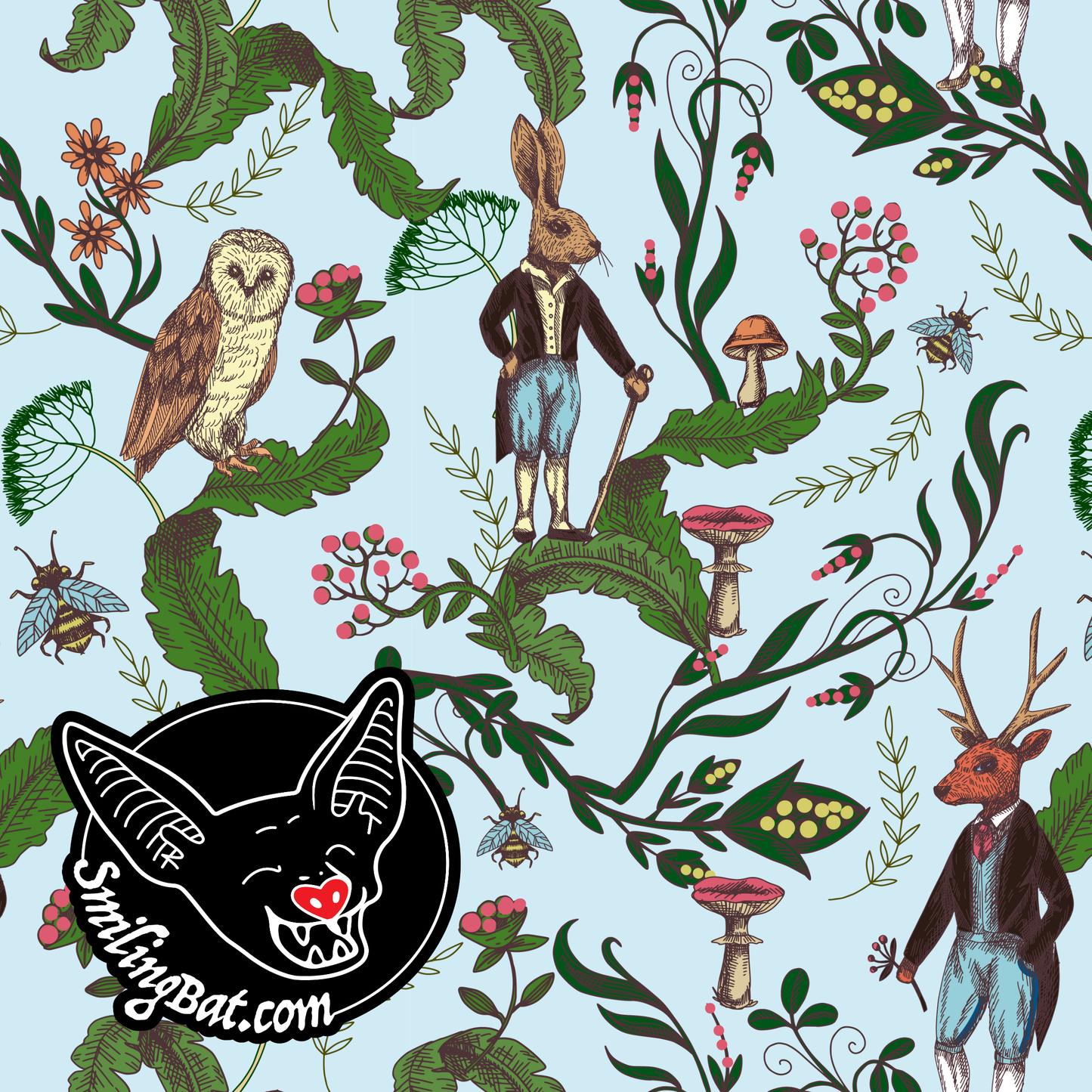 Fairy animals blue