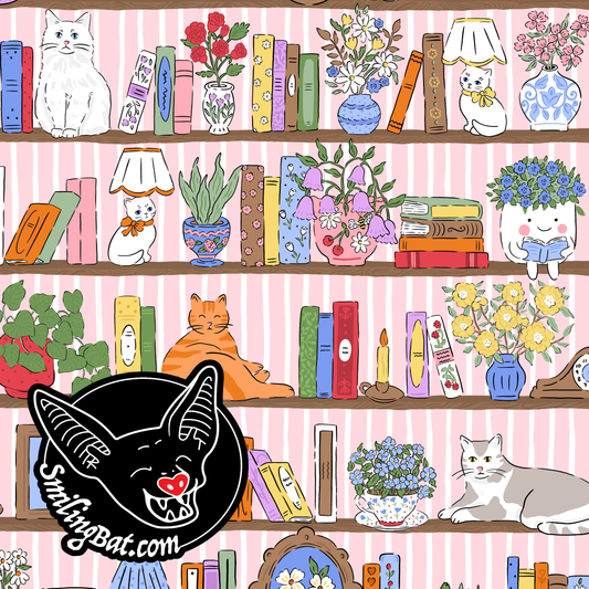 Pink bookcase