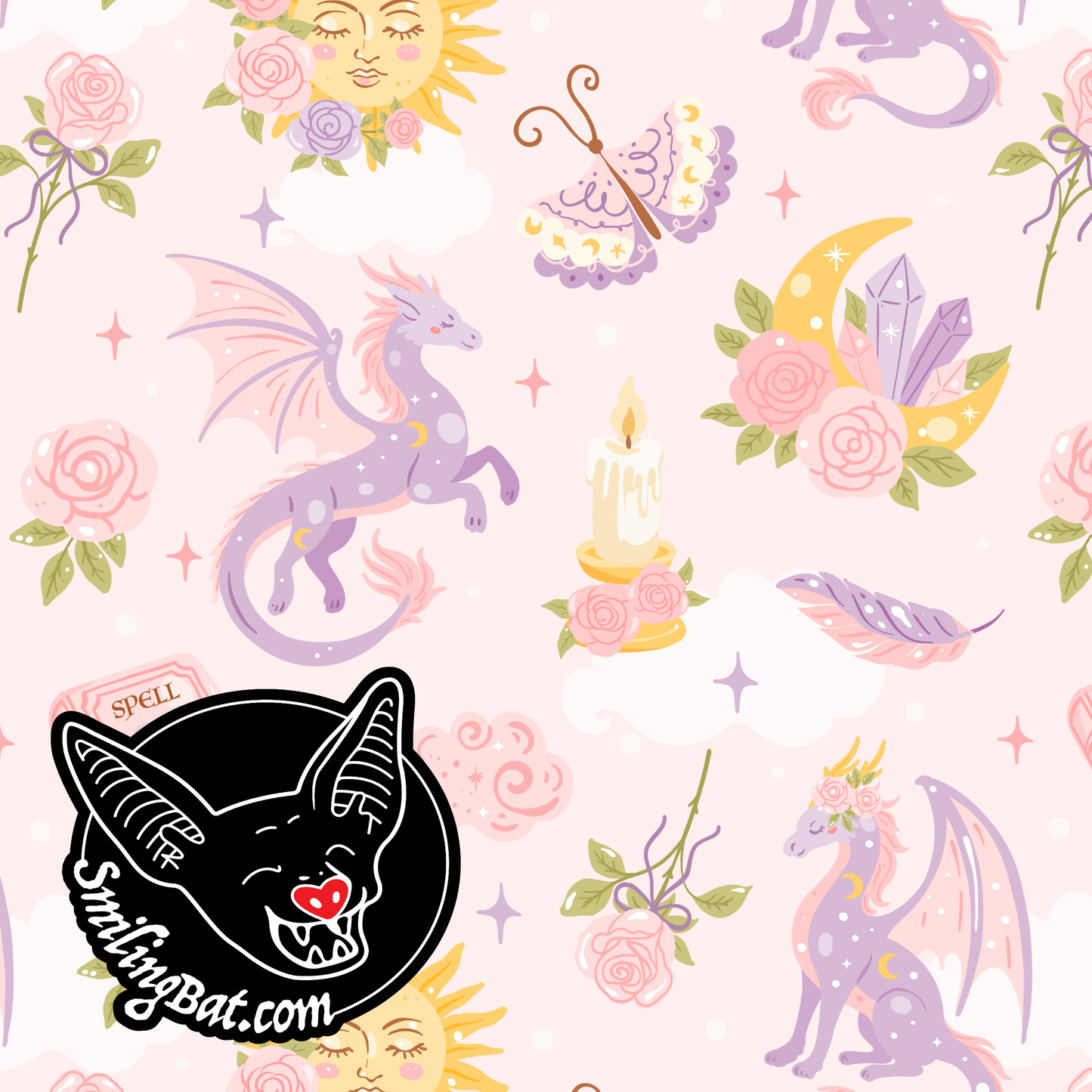 Romantasy dragon pink