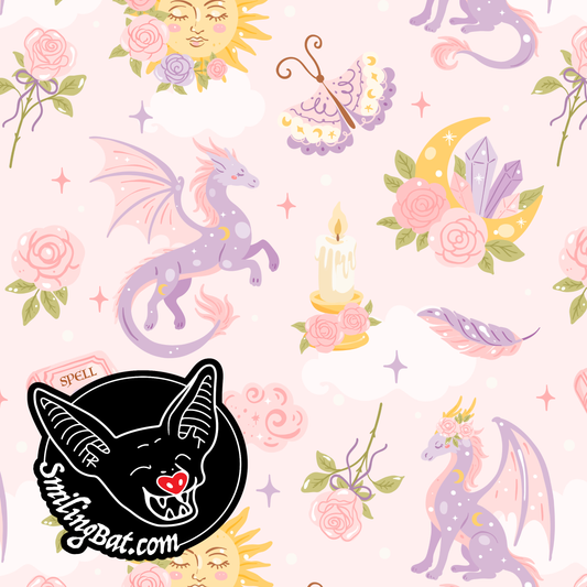 Romantasy dragon pink