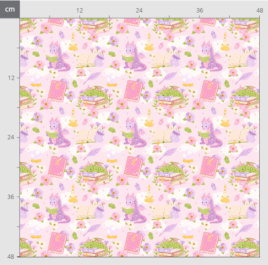 Bookish dragon pink