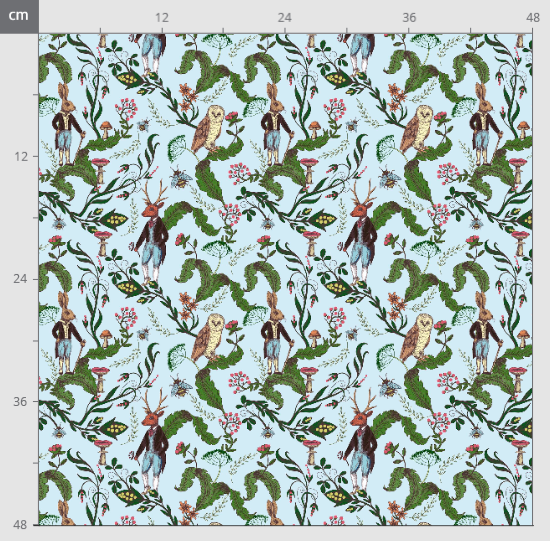 Fairy animals blue